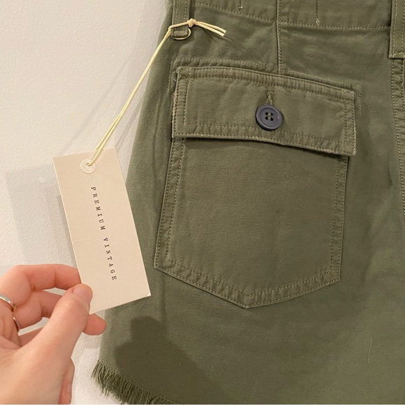 Citizens Of Humanity Meghan Surplus Combat Green Cargo Shorts - Picture 9 of 15